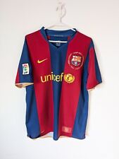 KIT CAMISA CASA FC BARCELONA 2007-08 ORIGINAL BARCA GRANDE 237741-655, usado comprar usado  Enviando para Brazil