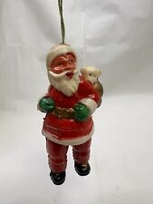 Enfeite de Natal vintage de plástico rígido saco de brinquedos de Papai Noel ~ Feito em Império comprar usado  Enviando para Brazil