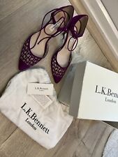 L.k.bennett purple suede for sale  SOUTHAMPTON