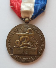 Médaille epidémies ministèr d'occasion  Menton