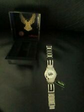 Raro relógio masculino Harley Davidson Bulova aço inoxidável quartzo resistente à água comprar usado  Enviando para Brazil