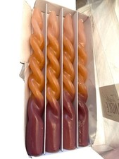 Twisted candles 22cm for sale  UK