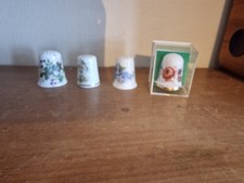 Floral themed thimbles for sale  BARRY