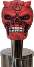 Demon Skull Anarchy Horns torneira de cerveja alça barra esportiva kegerator resina zumbi vermelho, usado comprar usado  Enviando para Brazil