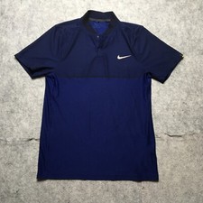 Camisa polo masculina Nike Fly Swing Blade média M azul desempenho snap golfe Dri Fit comprar usado  Enviando para Brazil