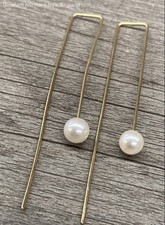 earrings threader 14k for sale  Gorham