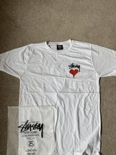 Stussy shirt white for sale  SOUTH CROYDON