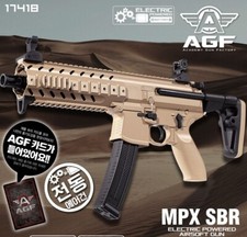 AcademyKorea Full Size Energia Elétrica Airsoft BB Blaster Réplica Brinquedo MPX SBR TAN comprar usado  Enviando para Brazil