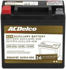 Bateria auxiliar ACDelco AUX14-200 AGM para Grand Cherokee Durango Pacifica comprar usado  Enviando para Brazil