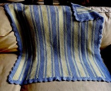 Blue yellow crocheted for sale  Manhattan Beach