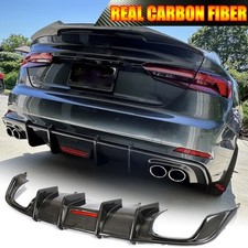 Spoiler difusor labial traseiro carbono real para Audi A5 B9 Sline S5 2017-2020 , usado comprar usado  Enviando para Brazil