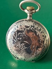 Pocket watch niello usato  Brescia