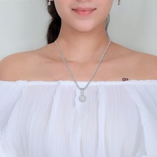 Usado, Pingente de colar feminino gota prata 925 corte marquesa simulado diamante 2,50 quilates comprar usado  Enviando para Brazil