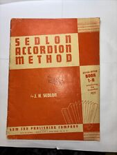 Usado, Vintage Sedlon Método de Acordeão Livro 1-A JH Sedlon Partituras Piano/Acordião comprar usado  Enviando para Brazil