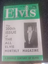 Elvis monthly magazines for sale  LISKEARD