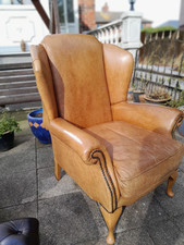 Leather chesterfield armchair for sale  BARNSLEY