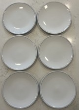 Conjunto de 6 PRATOS DE SALADA COSTA NOVA FRISO CINZA 8 3/4" Celeiro de Cerâmica Aro Branco/Cinza comprar usado  Enviando para Brazil
