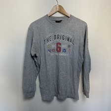 Camisa masculina de manga comprida de hóquei vintage cinza média antiga NHL comprar usado  Enviando para Brazil
