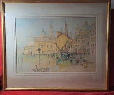 Quadro antico. acquerello usato  Napoli