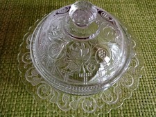 Pressglas butterdose vintage gebraucht kaufen  Sinsheim