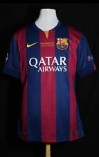 Usado, Camisa retrô Barcelona 2014/15 2015 vencedores da final da Liga dos Campeões Messi comprar usado  Enviando para Brazil