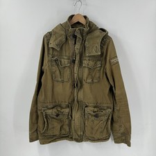 Jaqueta de Campo Abercrombie & Fitch Vintage Utilitário Militar Exército Verde Tamanho M comprar usado  Enviando para Brazil