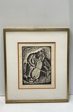 Violin man woodblock for sale  Los Angeles