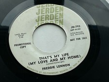 FREDDIE  LENNON  1965 USA  DEMO 45   THAT'S MY LIFE   JOHN LENNON'S DAD comprar usado  Enviando para Brazil