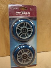 Conjunto de rodas de substituição para scooter Razor com rolamentos - Azul NOVO/SELADO comprar usado  Enviando para Brazil