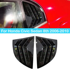 Usado, Para Honda Civic 8º 2006-2010 tampa do obturador lateral da janela preta acabamento ventilação comprar usado  Enviando para Brazil