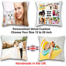 Personalised velvet cushion for sale  WISBECH