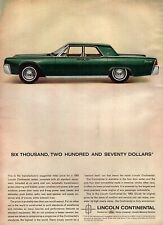 1963 Lincoln Continental "US$ 6.270" anúncio colorido original comprar usado  Enviando para Brazil