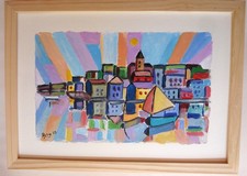 Huile originale mosaique d'occasion  Reims