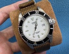 Relógio masculino Casio MTD-1010, modelo 1346, raro mostrador branco 39mm quartzo » comprar usado  Enviando para Brazil