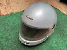 Capacete vintage Vetter motocicleta kart rosto inteiro AHRMA Racing VJMC carro prata comprar usado  Enviando para Brazil