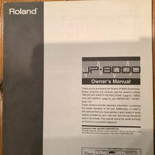 Roland jp8000 original for sale  LEEDS