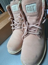 Botas de trabalho CAT Caterpillar – Pink Nubuck – Reino Unido 6 / EUA 8 – Nº de estoque 302181 comprar usado  Enviando para Brazil