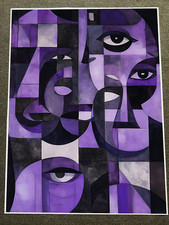 Abstract purple faces for sale  House Springs