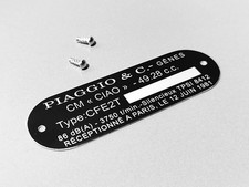Plaque constructeur piaggio d'occasion Plaque constructeur piaggio d'occasion  Saulces-Monclin