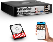 Gravador DVR de segurança 8 canais com HDD 500G, DVR híbrido 8 canais 4 em 1 CCTV para S, usado comprar usado  Enviando para Brazil