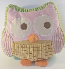 Travesseiro decorativo Circo OWL rosa verde pelúcia laranja pássaro amor natureza recheado  comprar usado  Enviando para Brazil