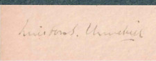 Winston churchill signature for sale  PLYMOUTH