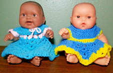 Lote de 2 bonecas Berenguer Happy Baby boca aberta sorriso com fraldas - roupas personalizadas, usado comprar usado  Enviando para Brazil