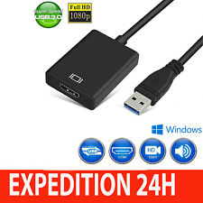 Vidéo Adaptateur USB Type A vers HDMI 1080P Câble Convertisseur pour PC Notebook comprar usado  Enviando para Brazil