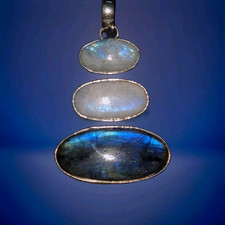 Labradorite moonstone 925 for sale  BURNLEY