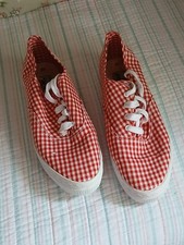 Gingham check trainers for sale  WALLSEND