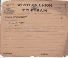 Western union telegram for sale  HOVE