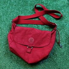 Bolsa de ombro Kipling vermelha viagem ao ar livre zíper leve casual tiracolo, usado comprar usado  Enviando para Brazil