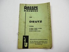Rasspe mähwerk deutz gebraucht kaufen  Merseburg