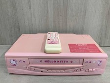 HELLO KITTY SANRIO VHS MAGNETOWID FUNAI FV-N77SR w zestawie pilot Japonia śmieci na sprzedaż  Wysyłka do Poland